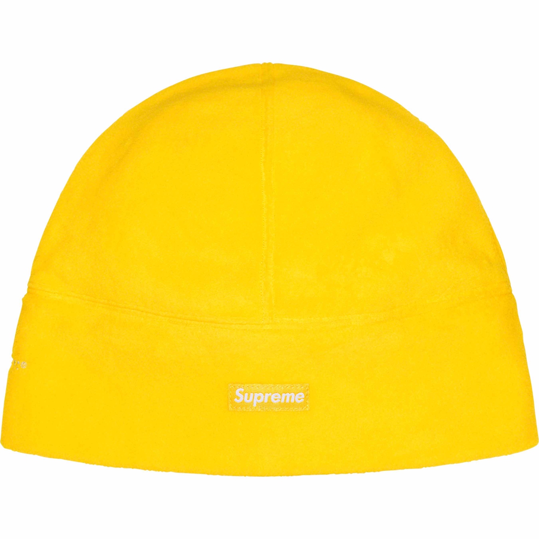 Details on Polartec Beanie Yellow from fall winter
                                                    2023 (Price is $40)