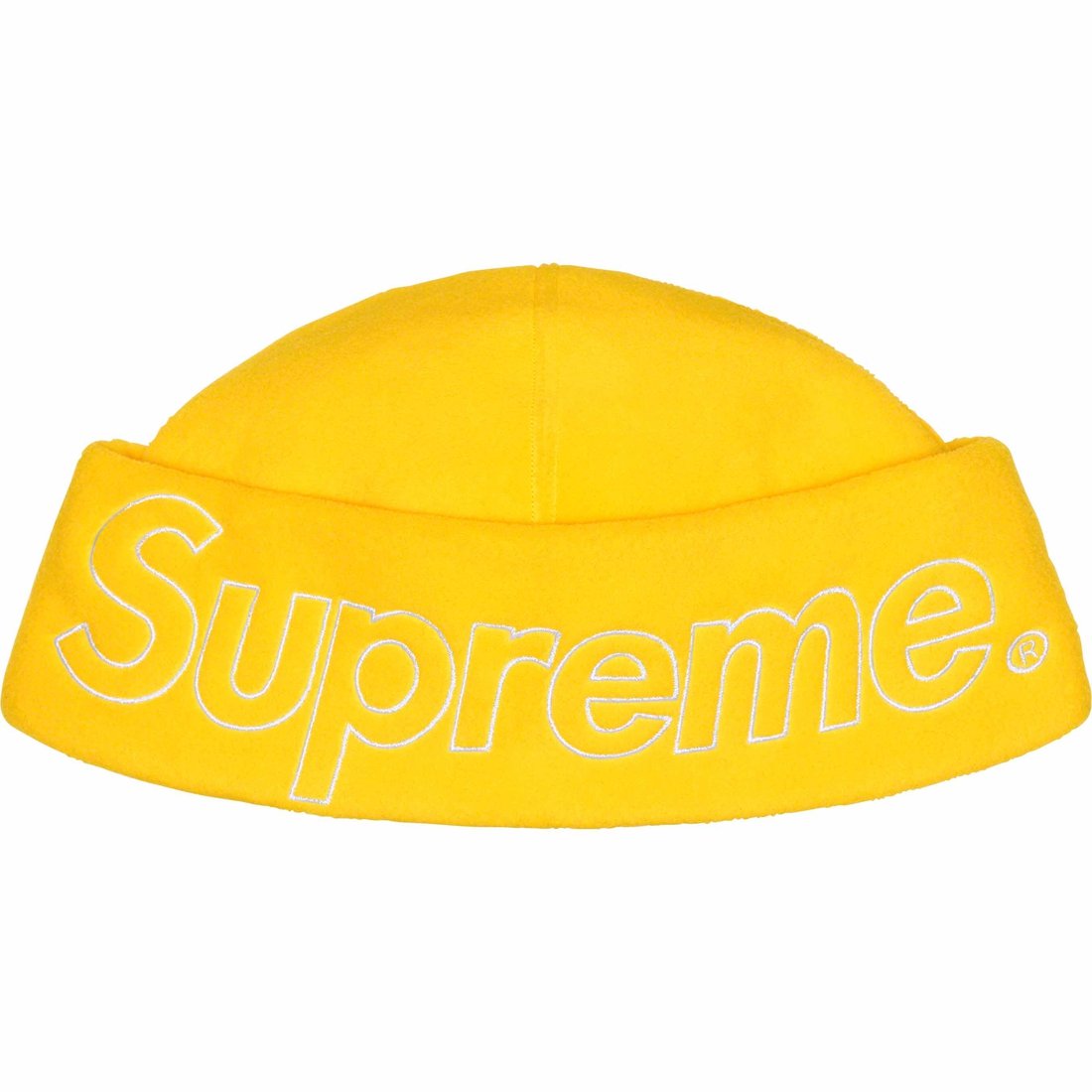 Details on Polartec Beanie Yellow from fall winter
                                                    2023 (Price is $40)