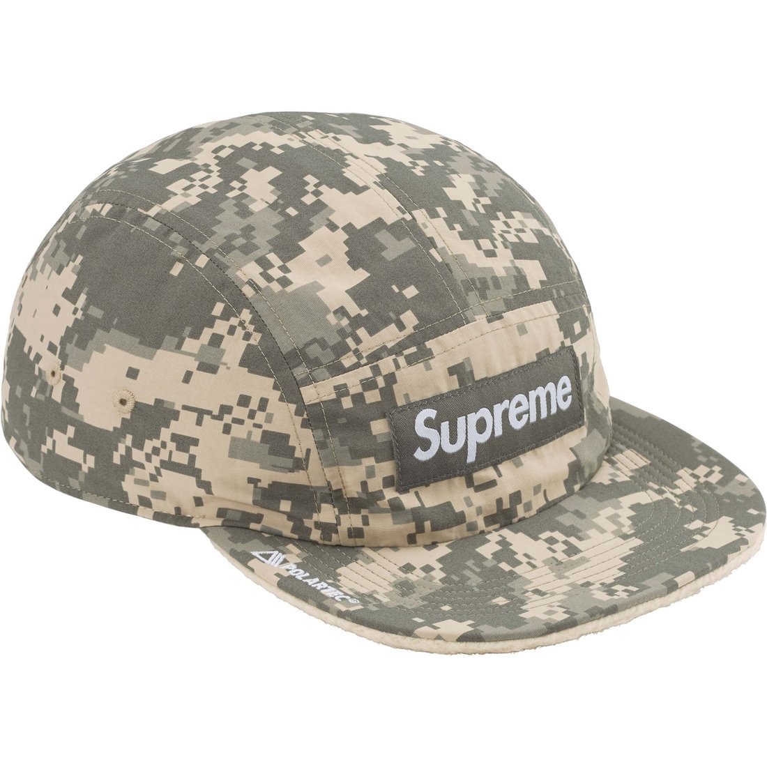 Details on Polartec Shearling Reversible Camp Cap Digi Camo from fall winter
                                                    2023 (Price is $54)