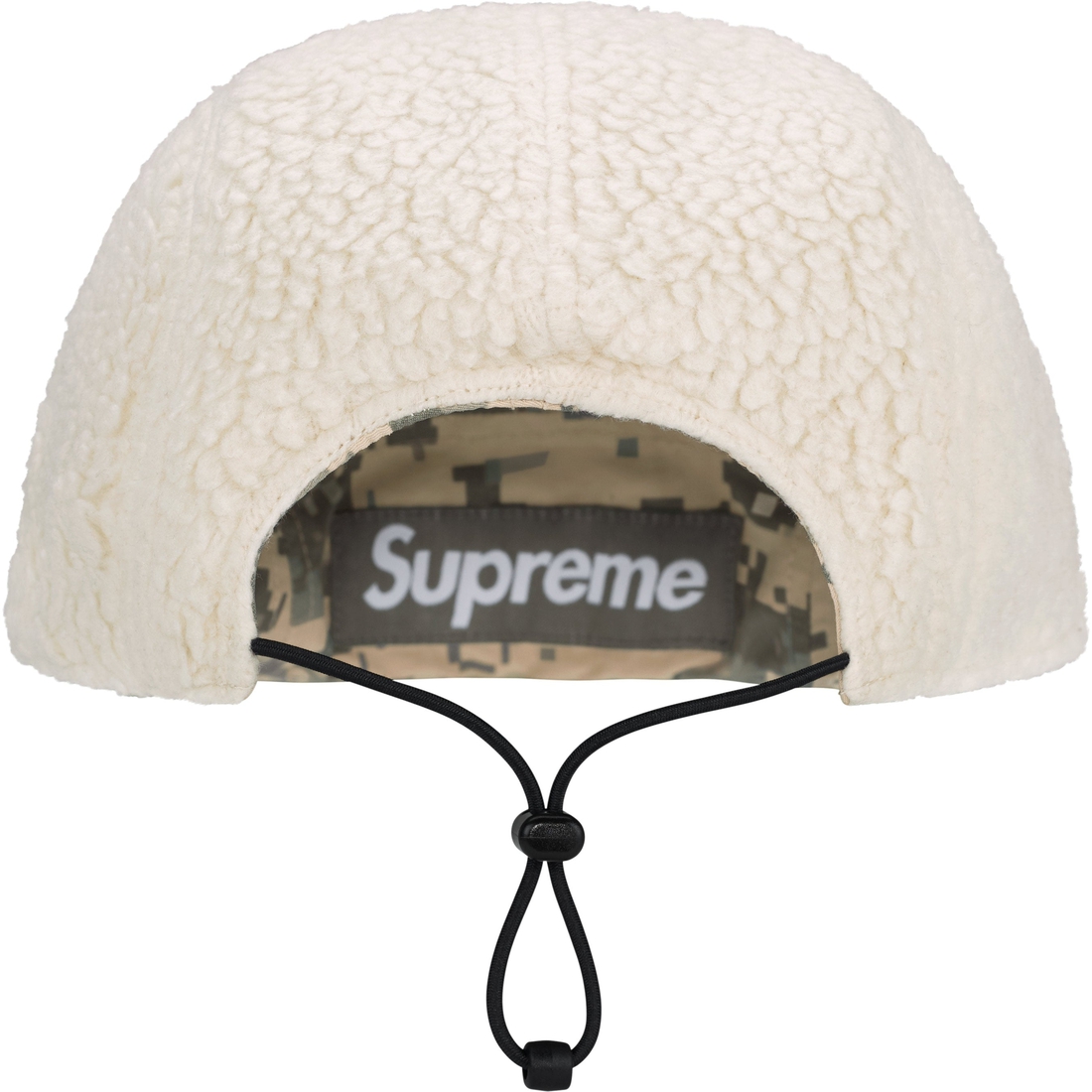 Details on Polartec Shearling Reversible Camp Cap Digi Camo from fall winter
                                                    2023 (Price is $54)