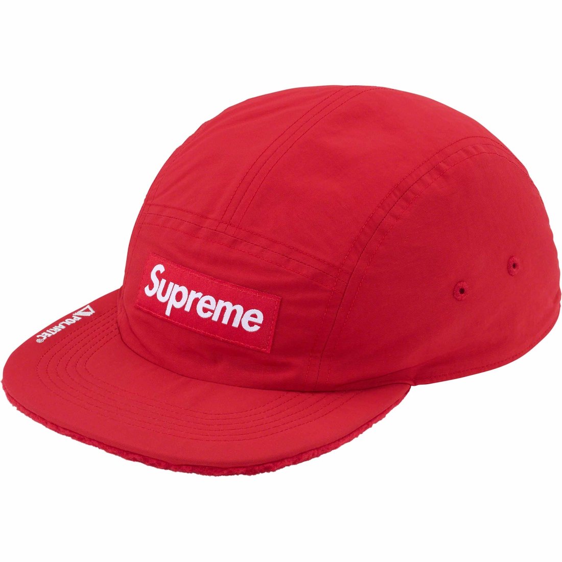 Details on Polartec Shearling Reversible Camp Cap Red from fall winter
                                                    2023 (Price is $54)