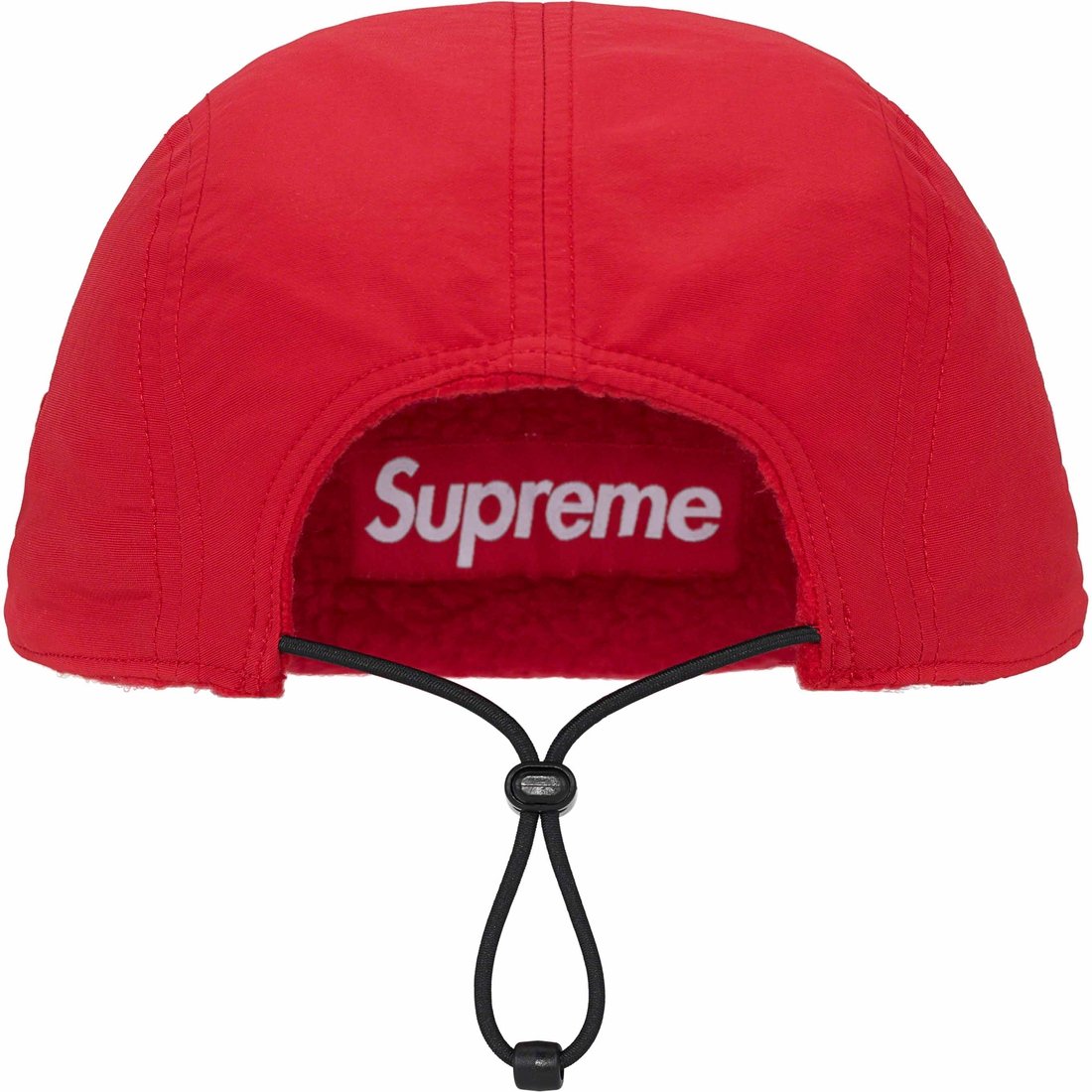 Details on Polartec Shearling Reversible Camp Cap Red from fall winter
                                                    2023 (Price is $54)