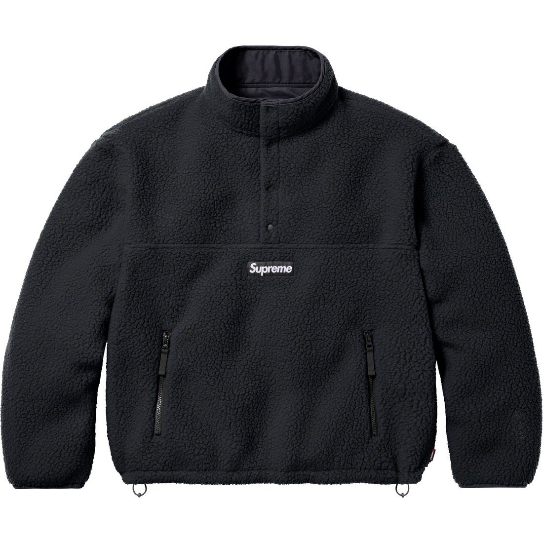 Details on Polartec Shearling Reversible Pullover Black from fall winter
                                                    2023 (Price is $198)