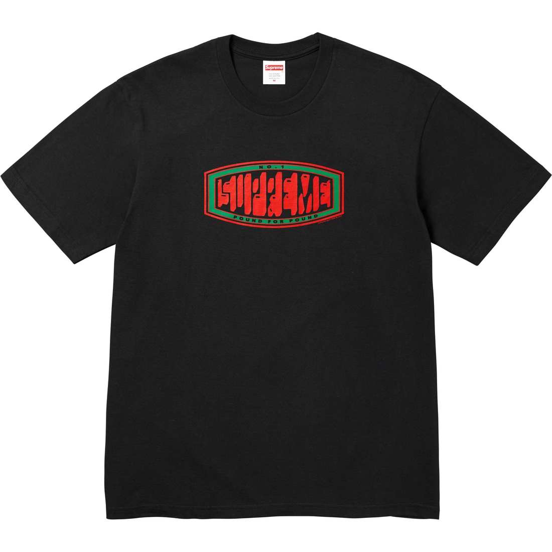 Details on Pound Tee Black from fall winter
                                                    2023 (Price is $40)