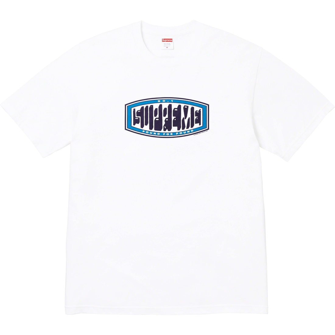 Details on Pound Tee White from fall winter
                                                    2023 (Price is $40)