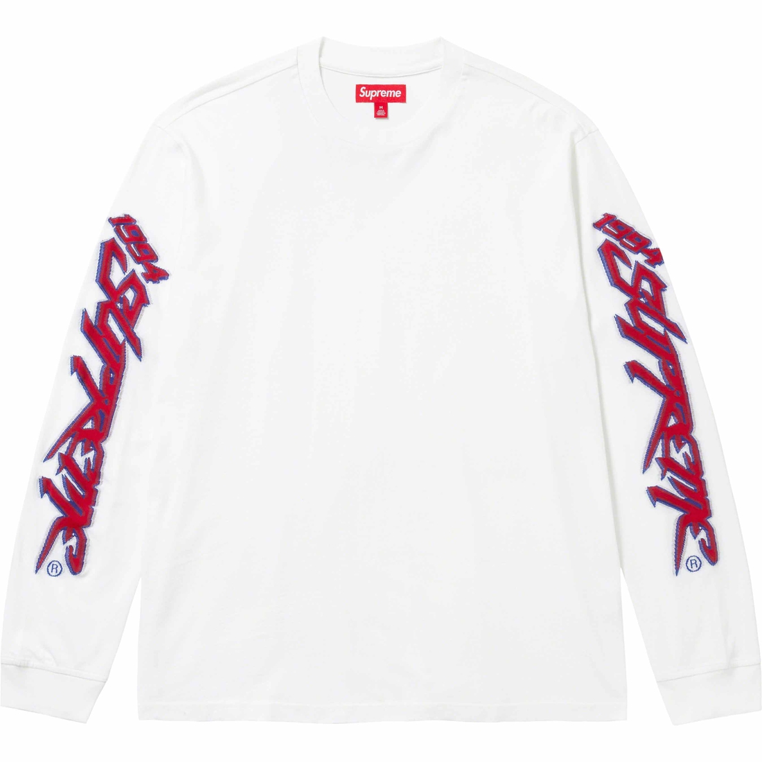 Details on Racing Intarsia L S Top White from fall winter
                                                    2023 (Price is $98)