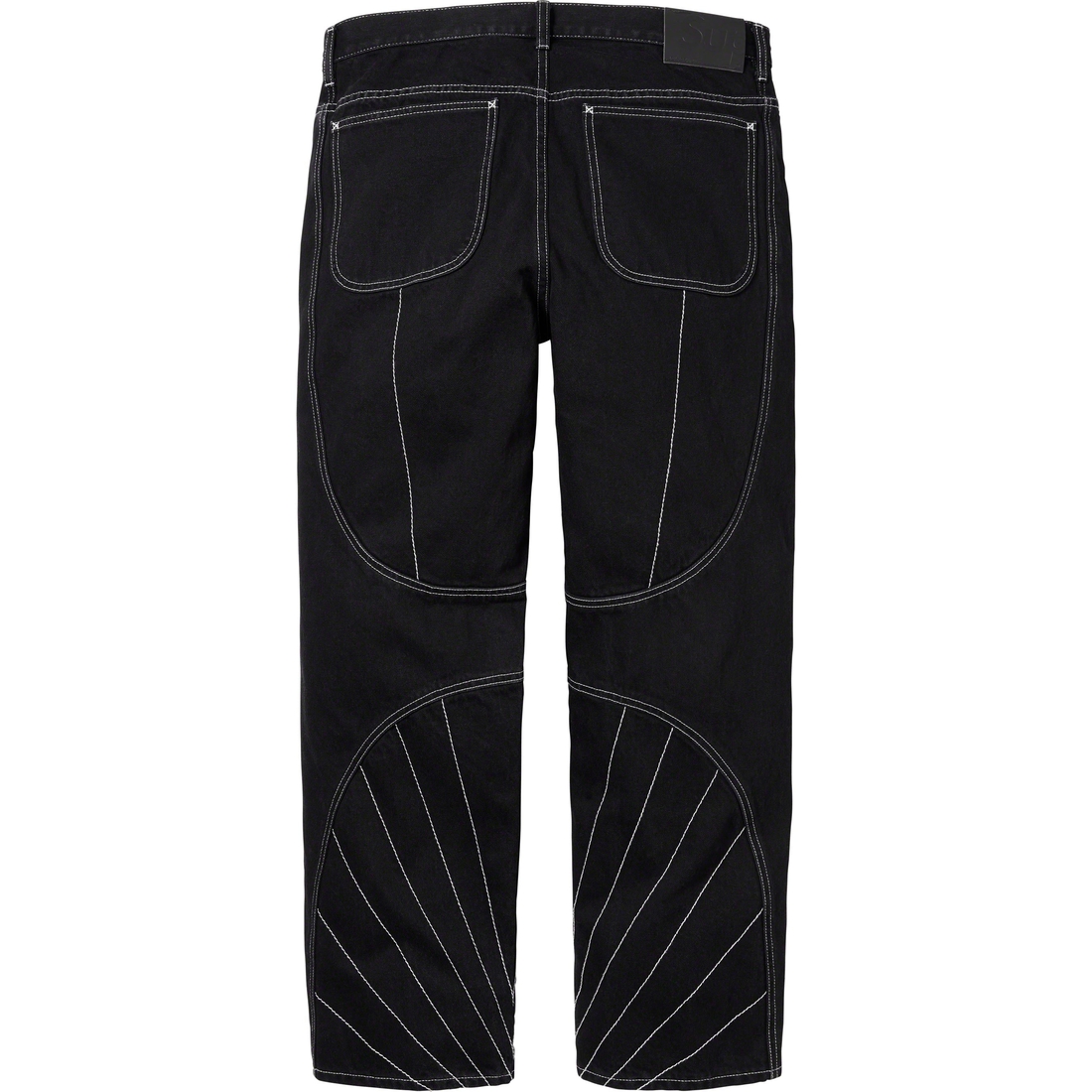 Details on Radial Embroidered Loose Fit Jean Black from fall winter
                                                    2023 (Price is $178)