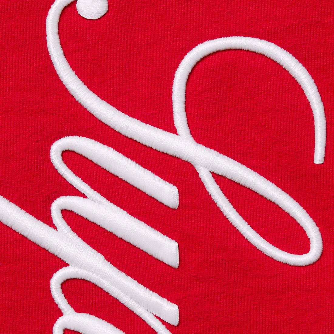 Details on Raised Script Sweatpant Red from fall winter
                                                    2023 (Price is $148)