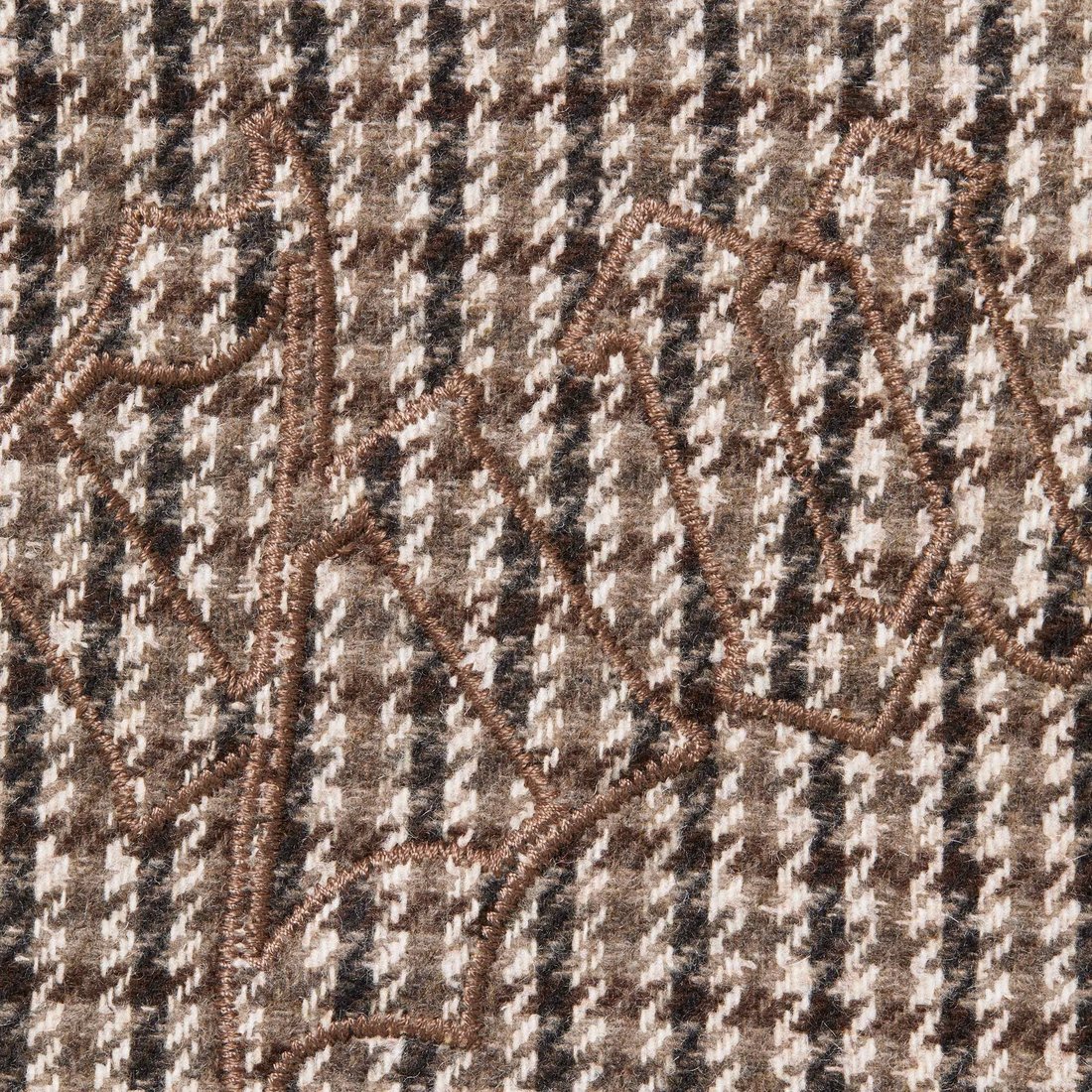 Supreme Reversible Houndstooth Overcoat (FW23) - Tan - $798