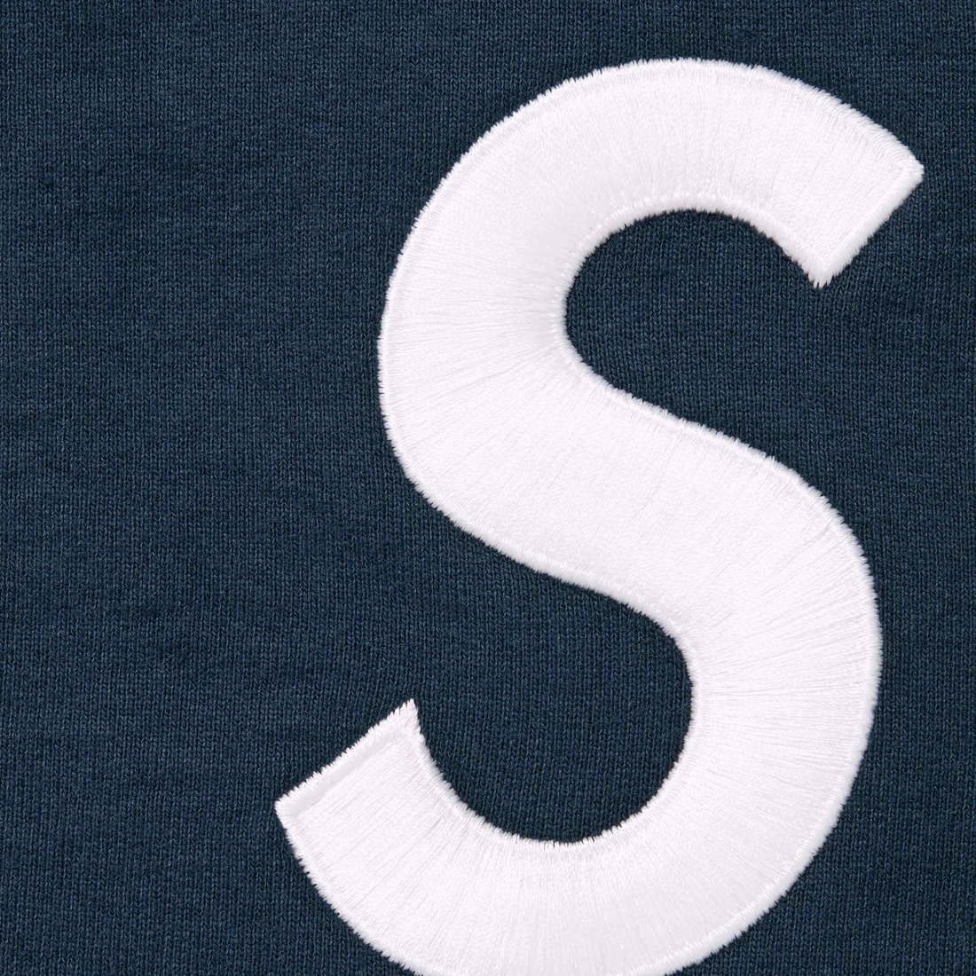 Details on S Logo Zip Up Hooded Sweatshirt Navy from fall winter 2023 (Price is $168)