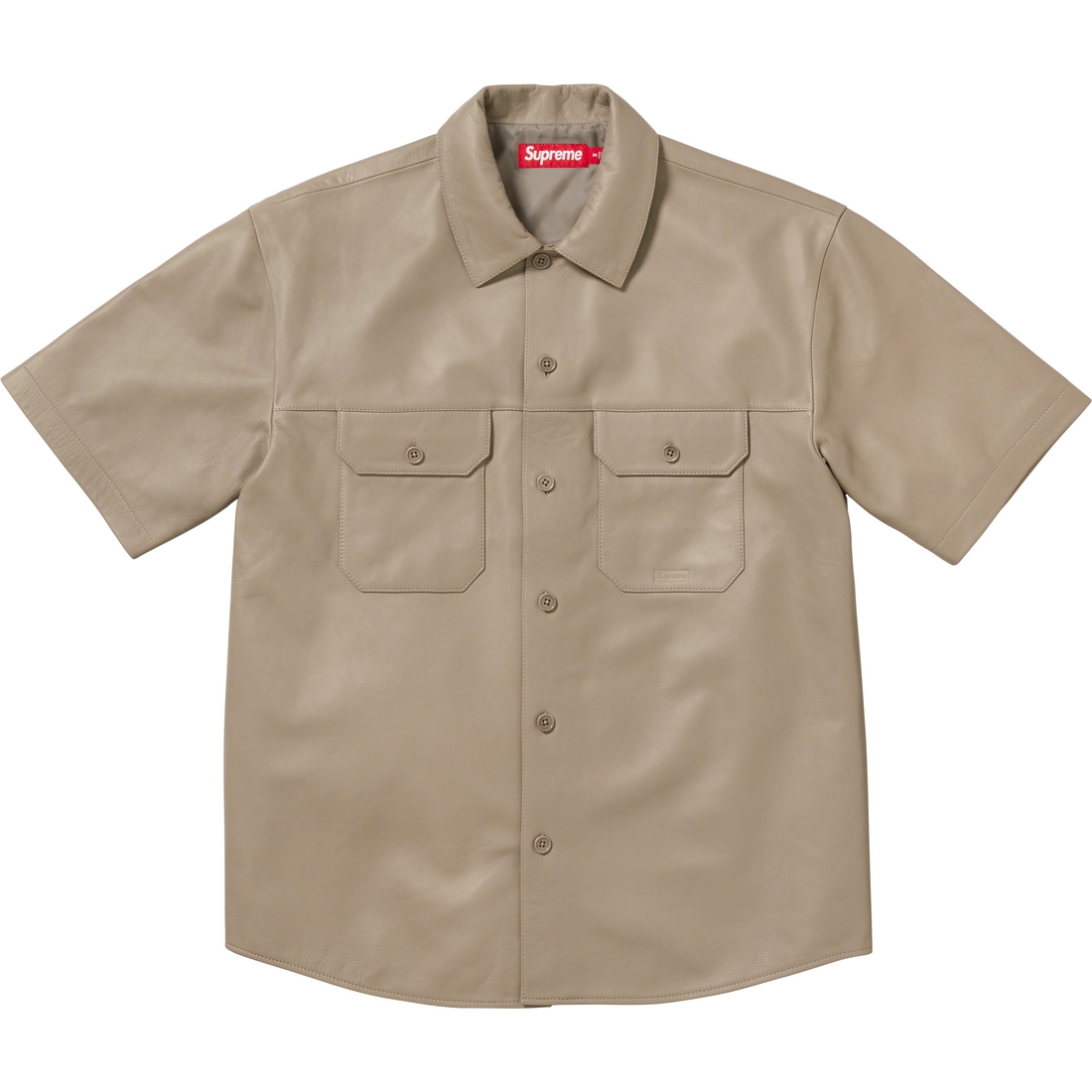 Details on S S Leather Work Shirt Tan from fall winter
                                                    2023 (Price is $268)