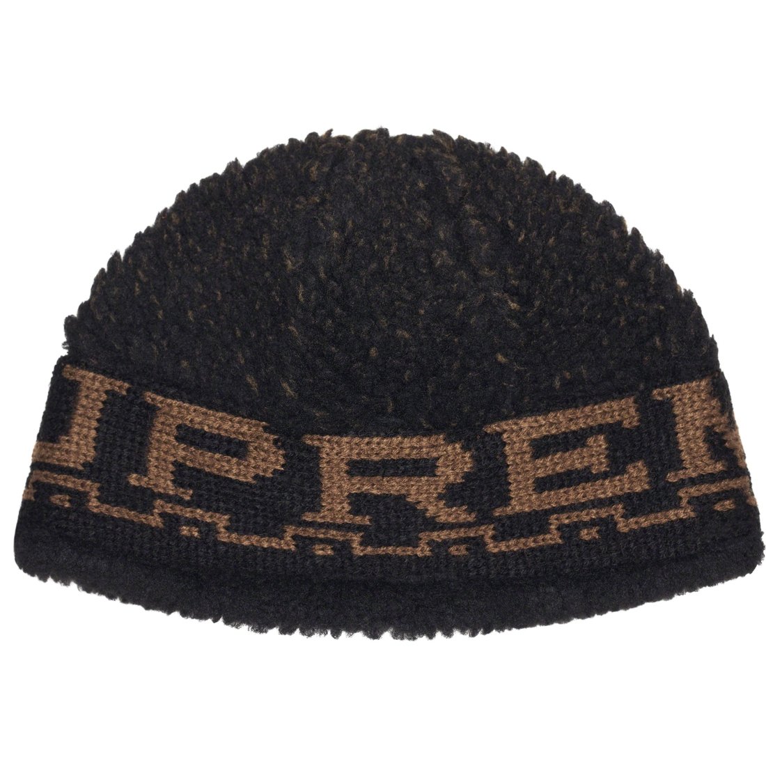 Details on Sherpa Logo Beanie Black from fall winter
                                                    2023 (Price is $40)