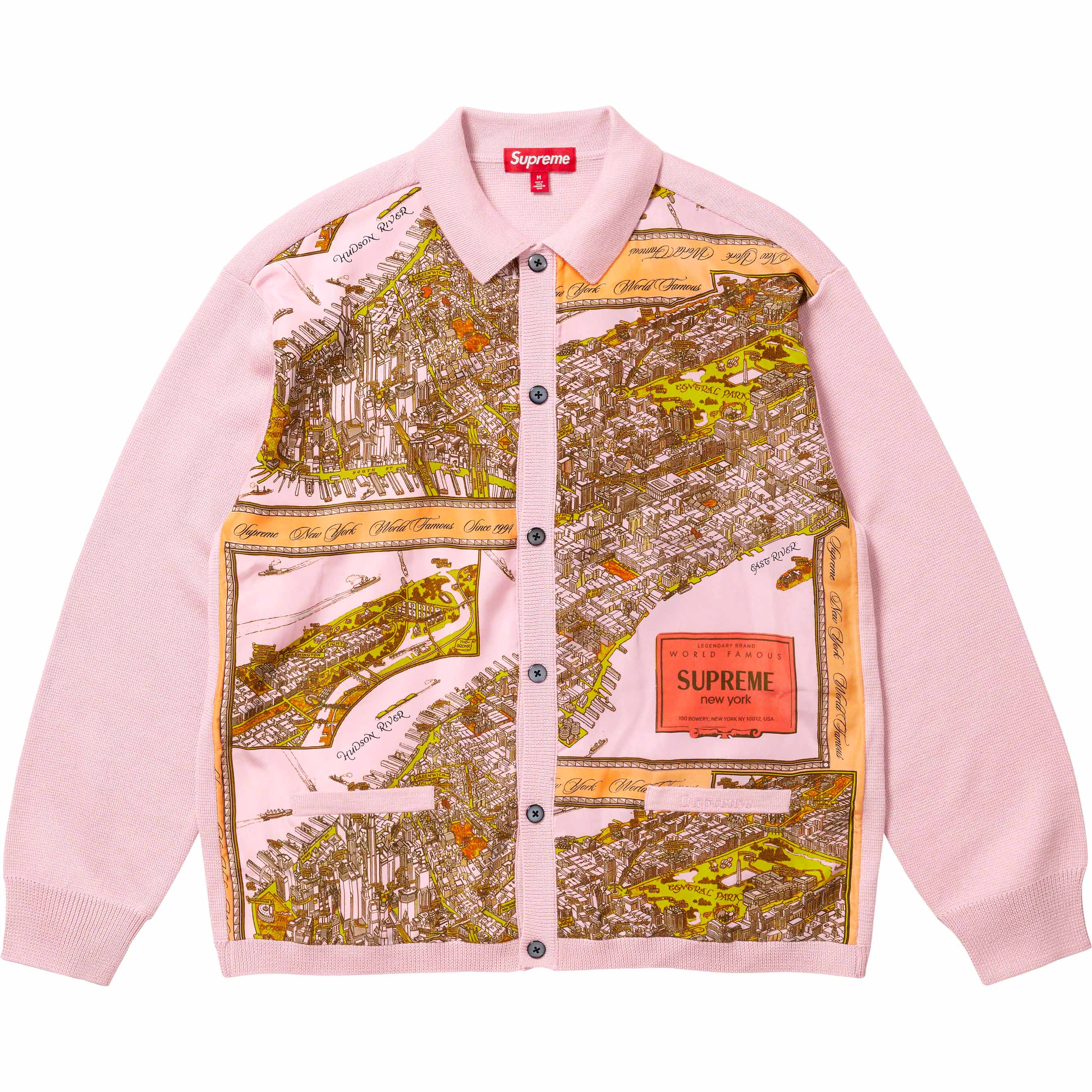 Silk Map Cardigan - fall winter 2023 - Supreme