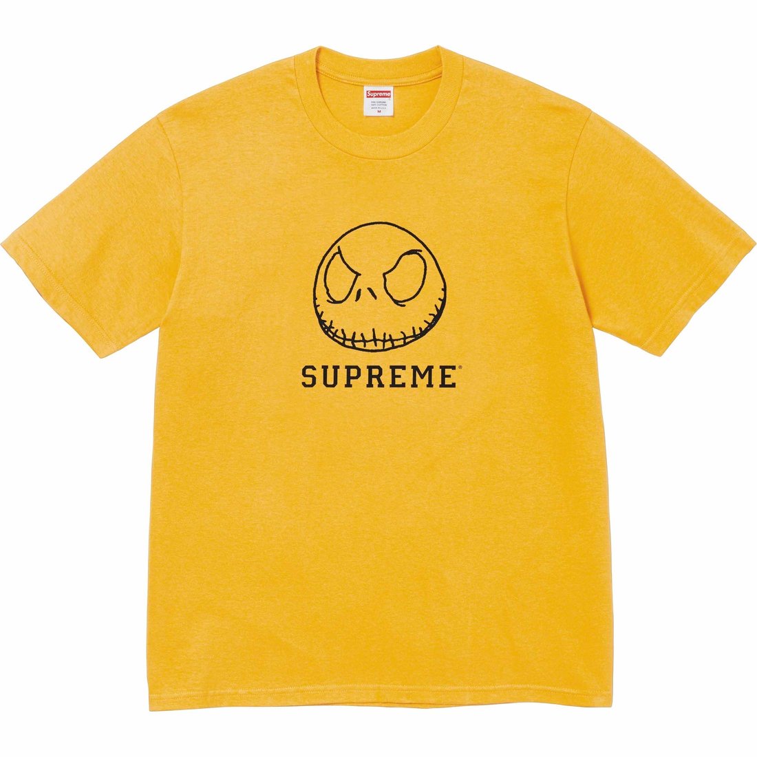 Details on Skeleton Tee Mustard from fall winter 2023 (Price is $48)