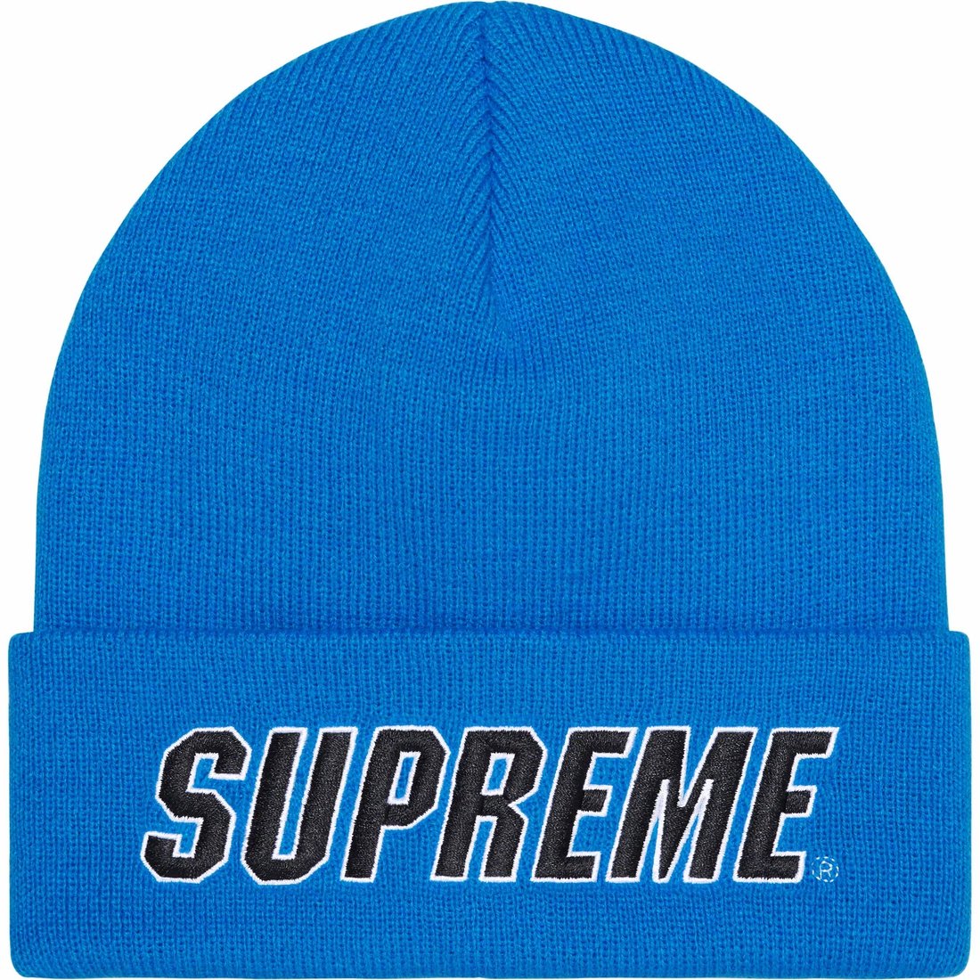 Details on Slant Beanie Blue from fall winter
                                                    2023 (Price is $40)