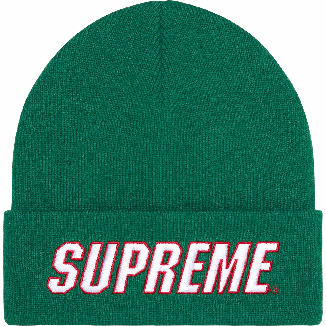 Details on Slant Beanie Green from fall winter
                                                    2023 (Price is $40)