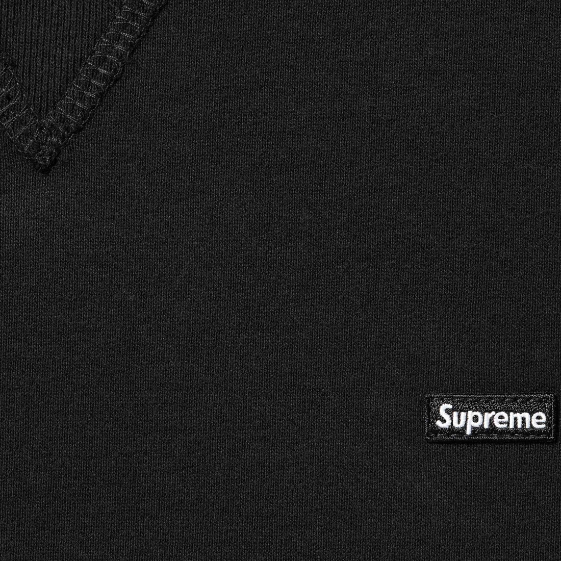 Details on Small Box Crewneck Black from fall winter
                                                    2023 (Price is $138)