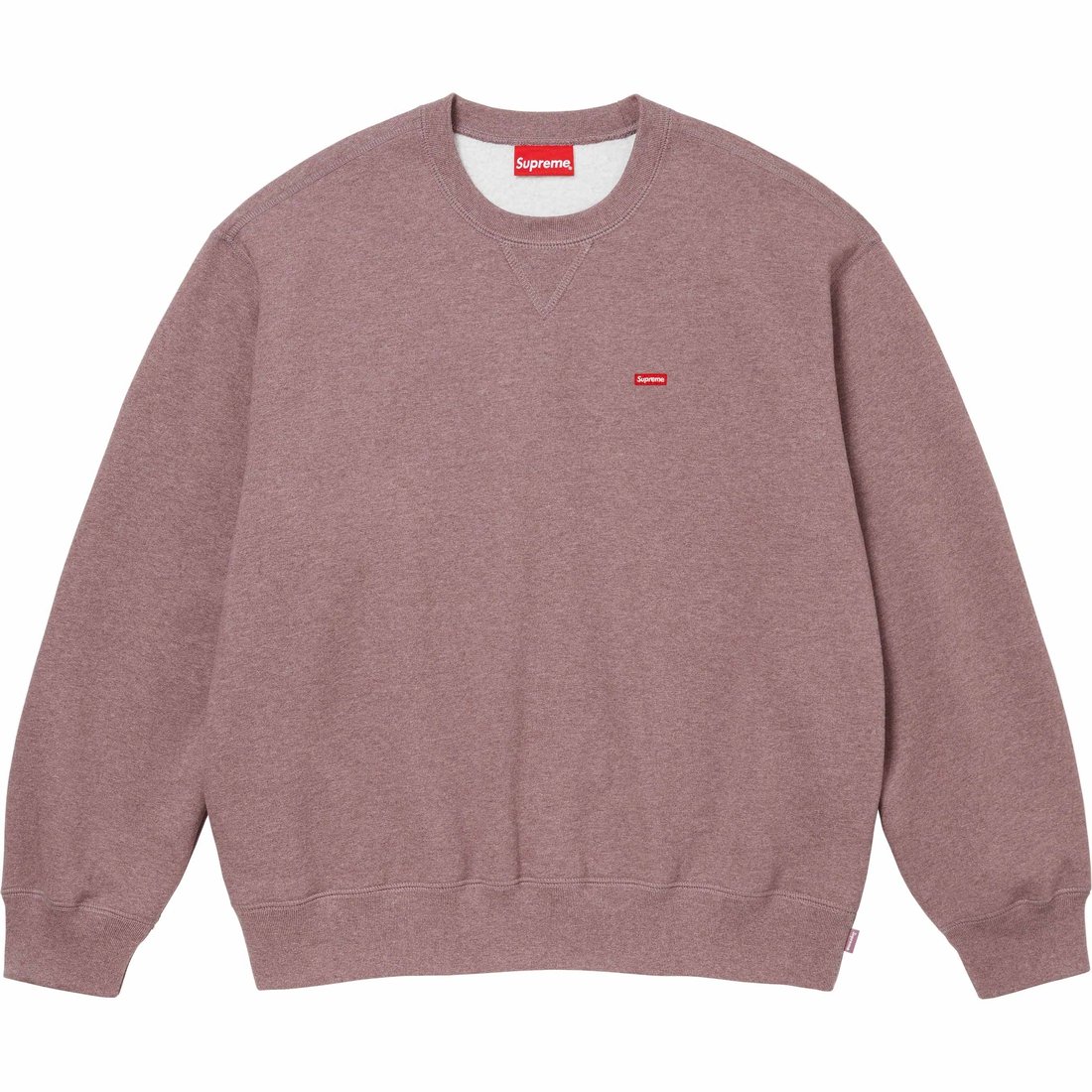 Supreme Small Box Crewneck (FW23) - Heather Mauve - $138