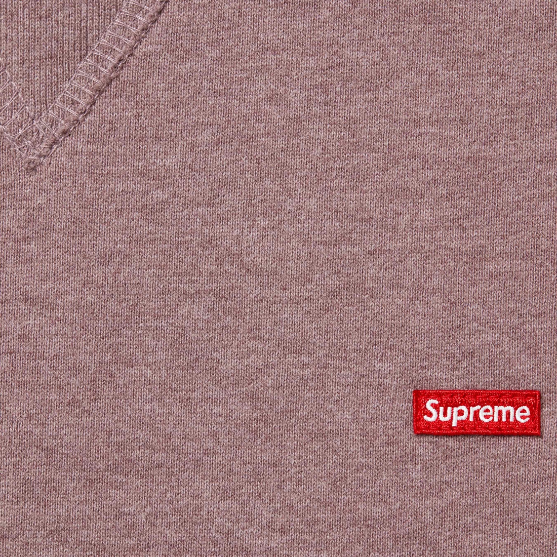 Supreme Small Box Crewneck (FW23) - Heather Mauve - $138