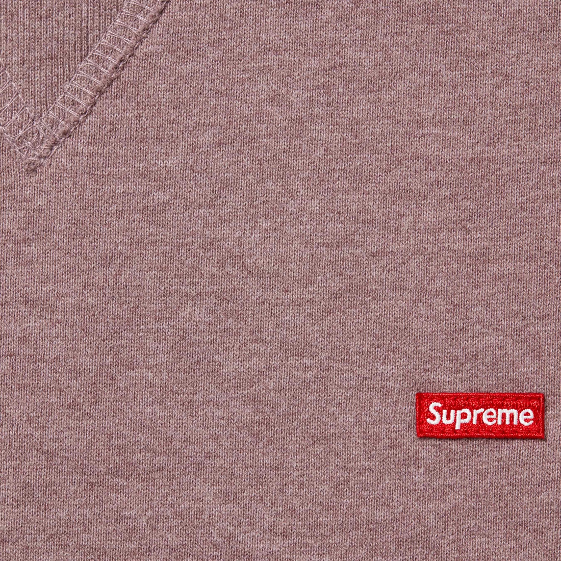 Details on Small Box Crewneck Heather Mauve from fall winter
                                                    2023 (Price is $138)