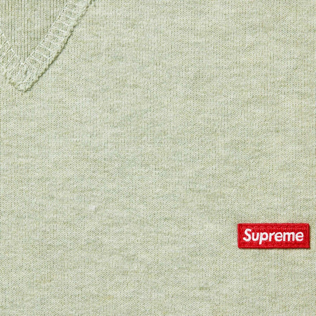 Details on Small Box Crewneck Heather Mint from fall winter
                                                    2023 (Price is $138)