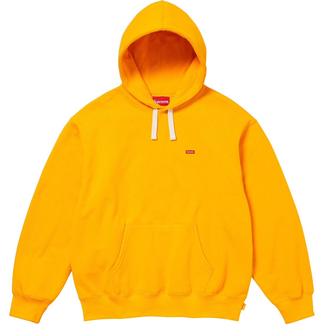 Details on Small Box Drawcord Hooded Sweatshirt Bright Gold from fall winter
                                                    2023 (Price is $158)