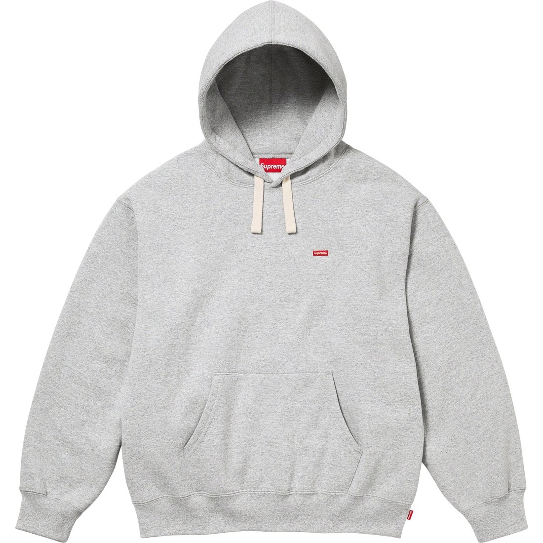 Details on Small Box Drawcord Hooded Sweatshirt Heather Grey from fall winter
                                                    2023 (Price is $158)