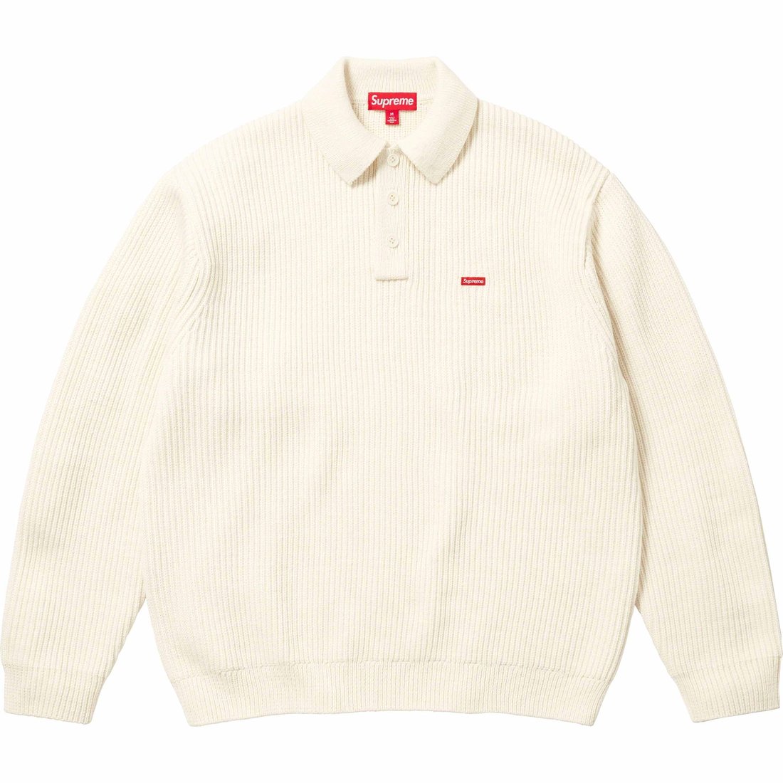 Details on Small Box Polo Sweater Ivory from fall winter
                                                    2023 (Price is $148)