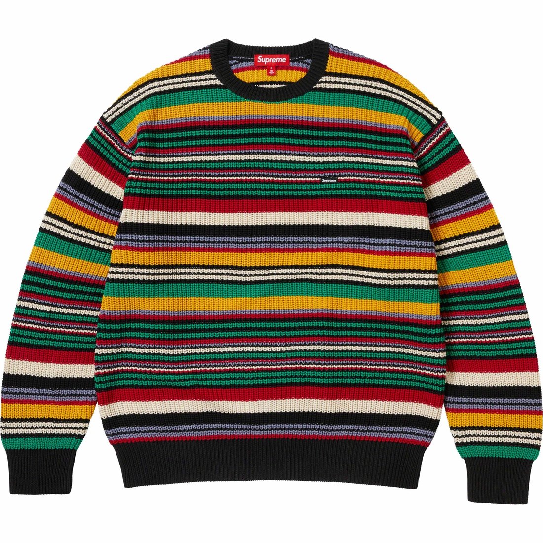 Details on Small Box Ribbed Sweater Multicolor from fall winter
                                                    2023 (Price is $148)