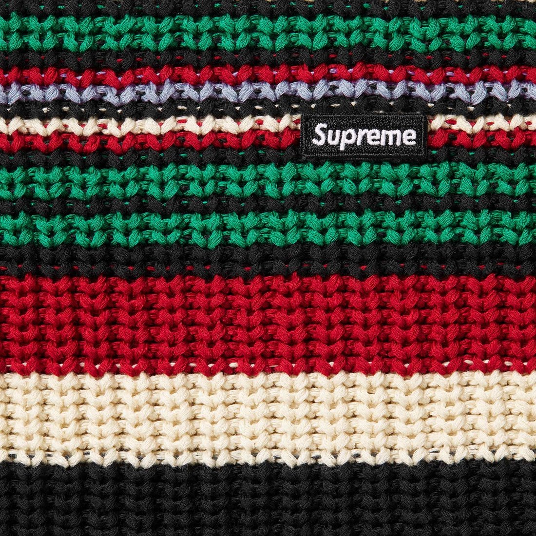 Details on Small Box Ribbed Sweater Multicolor from fall winter
                                                    2023 (Price is $148)