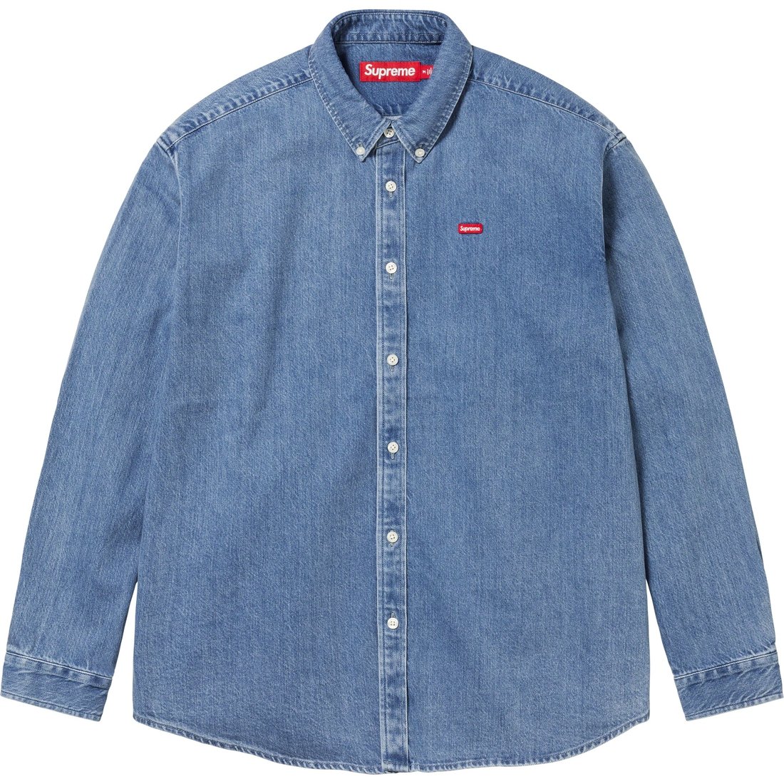 Details on Small Box Shirt Denim from fall winter
                                                    2023 (Price is $128)