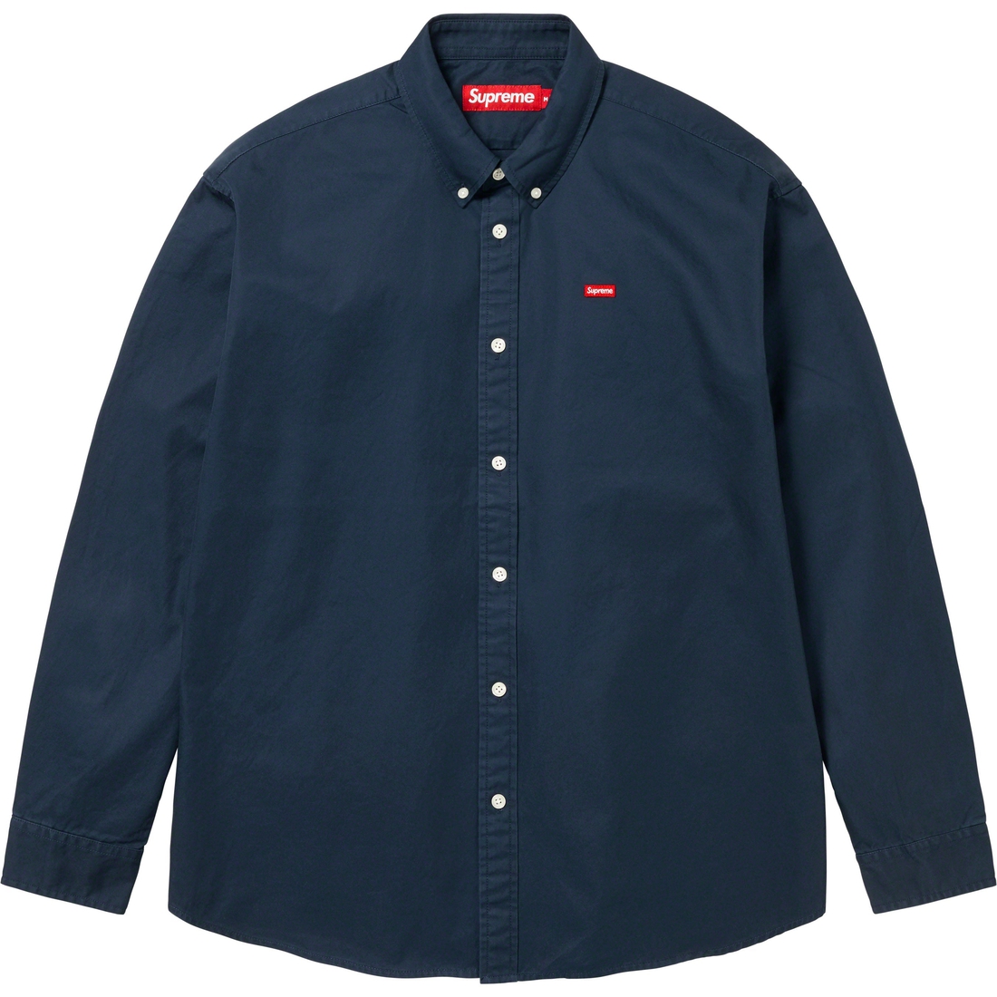 Details on Small Box Shirt Navy from fall winter
                                                    2023 (Price is $128)
