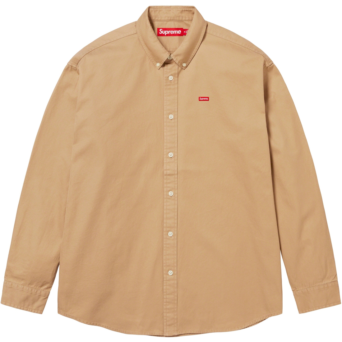 Details on Small Box Shirt Tan from fall winter
                                                    2023 (Price is $128)