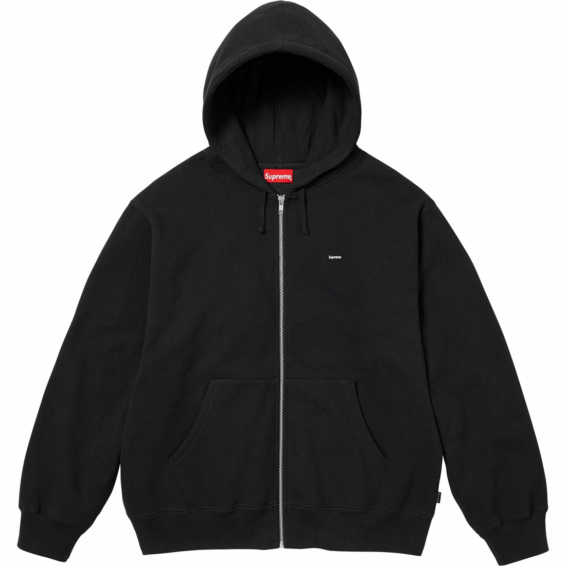 Details on Small Box Zip Up Hooded Sweatshirt Black from fall winter
                                                    2023 (Price is $158)