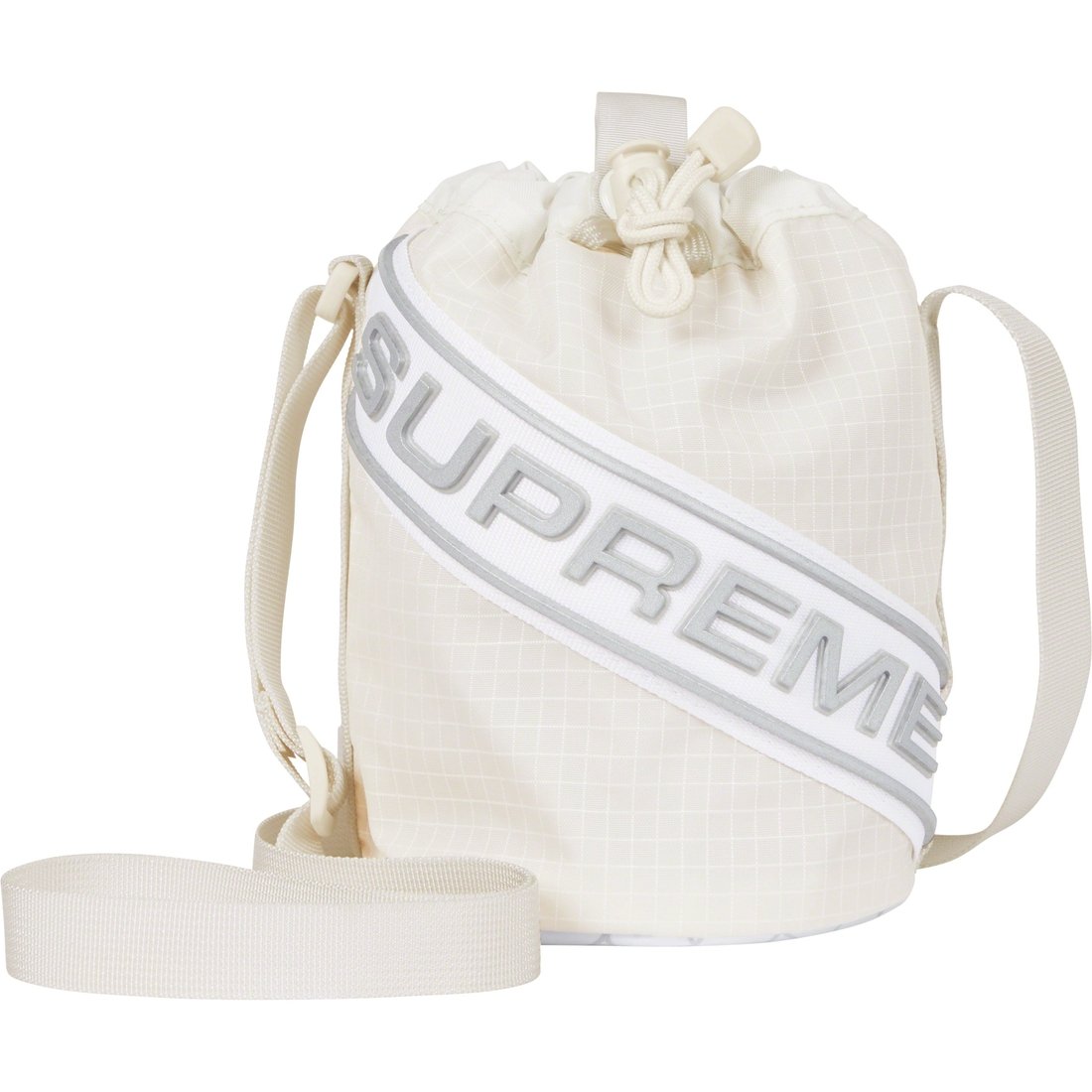 Details on Small Cinch Pouch White from fall winter
                                                    2023 (Price is $44)