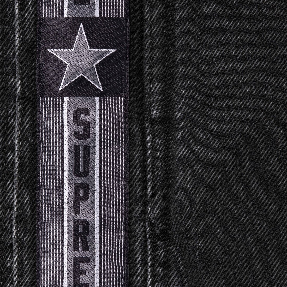 Details on Snap-Off Baggy Jean Washed Black from fall winter
                                                    2023 (Price is $178)