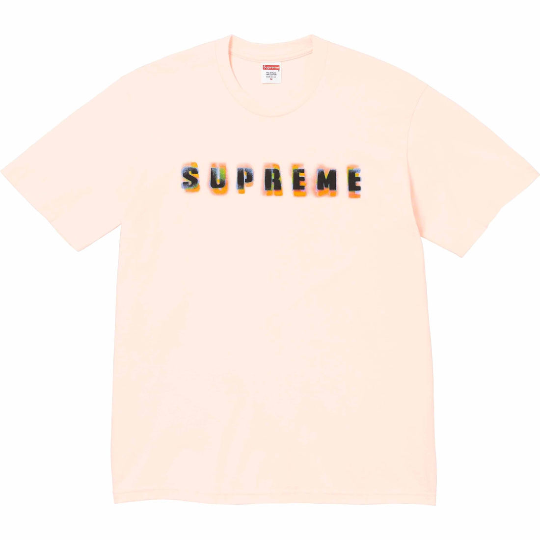 Details on Stencil Tee Pale Pink from fall winter 2023 (Price is $40)