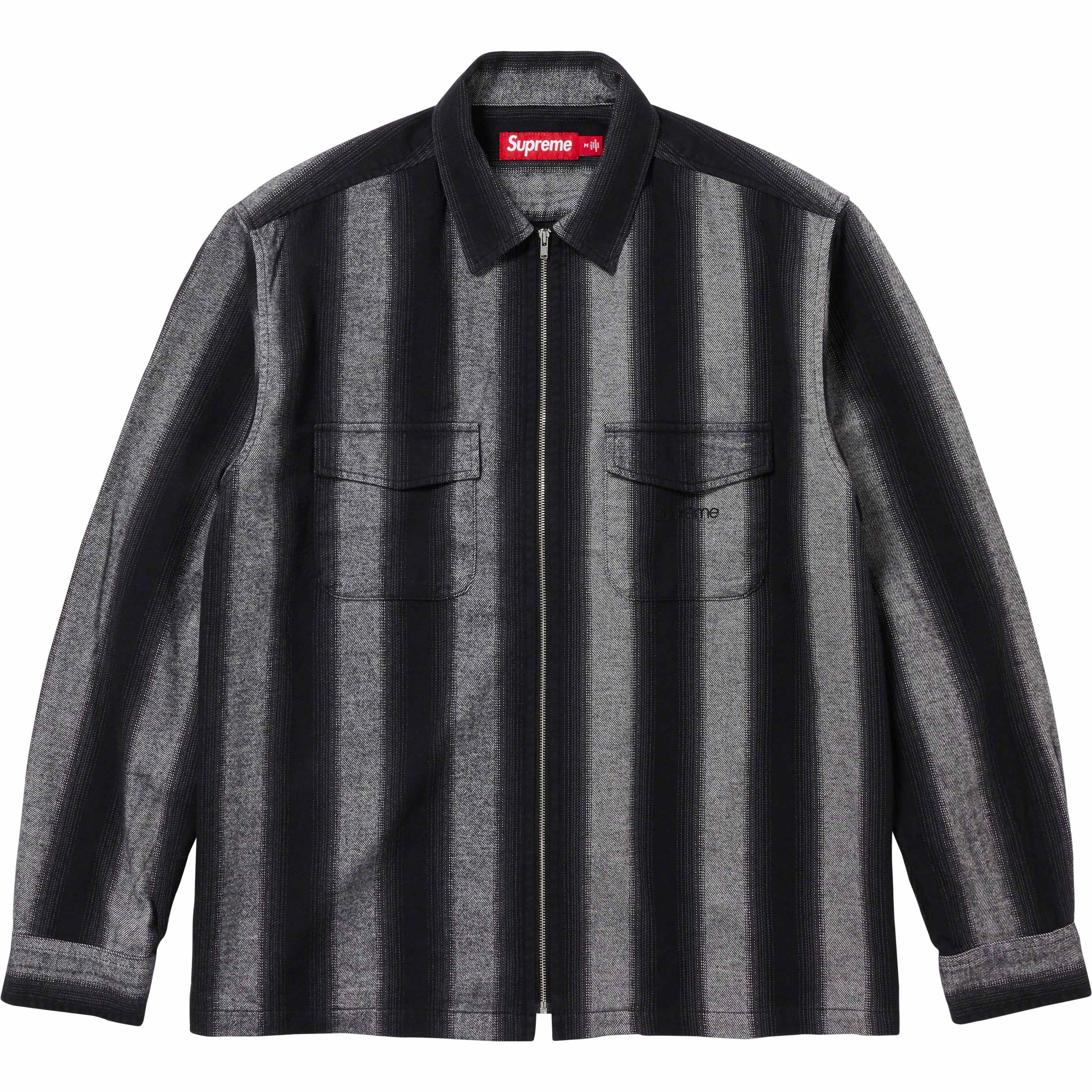 Stripe Flannel Zip Up Shirt - fall winter 2023 - Supreme