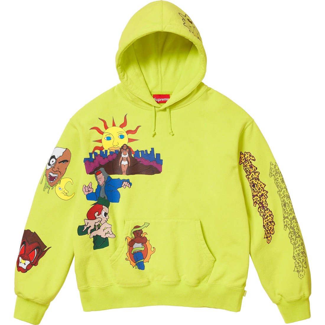 Details on Sunrise Hooded Sweatshirt Acid Green from fall winter
                                                    2023 (Price is $168)