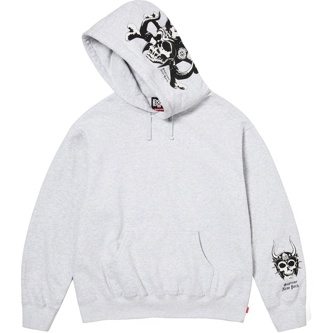 Details on Supreme Bounty Hunter Hooded Sweatshirt Ash Grey from fall winter
                                                    2023 (Price is $168)