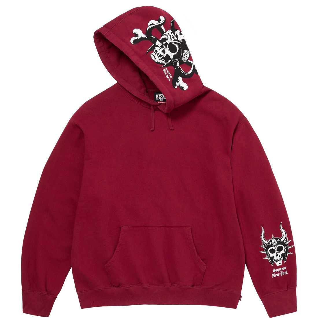 Details on Supreme Bounty Hunter Hooded Sweatshirt Cardinal from fall winter
                                                    2023 (Price is $168)