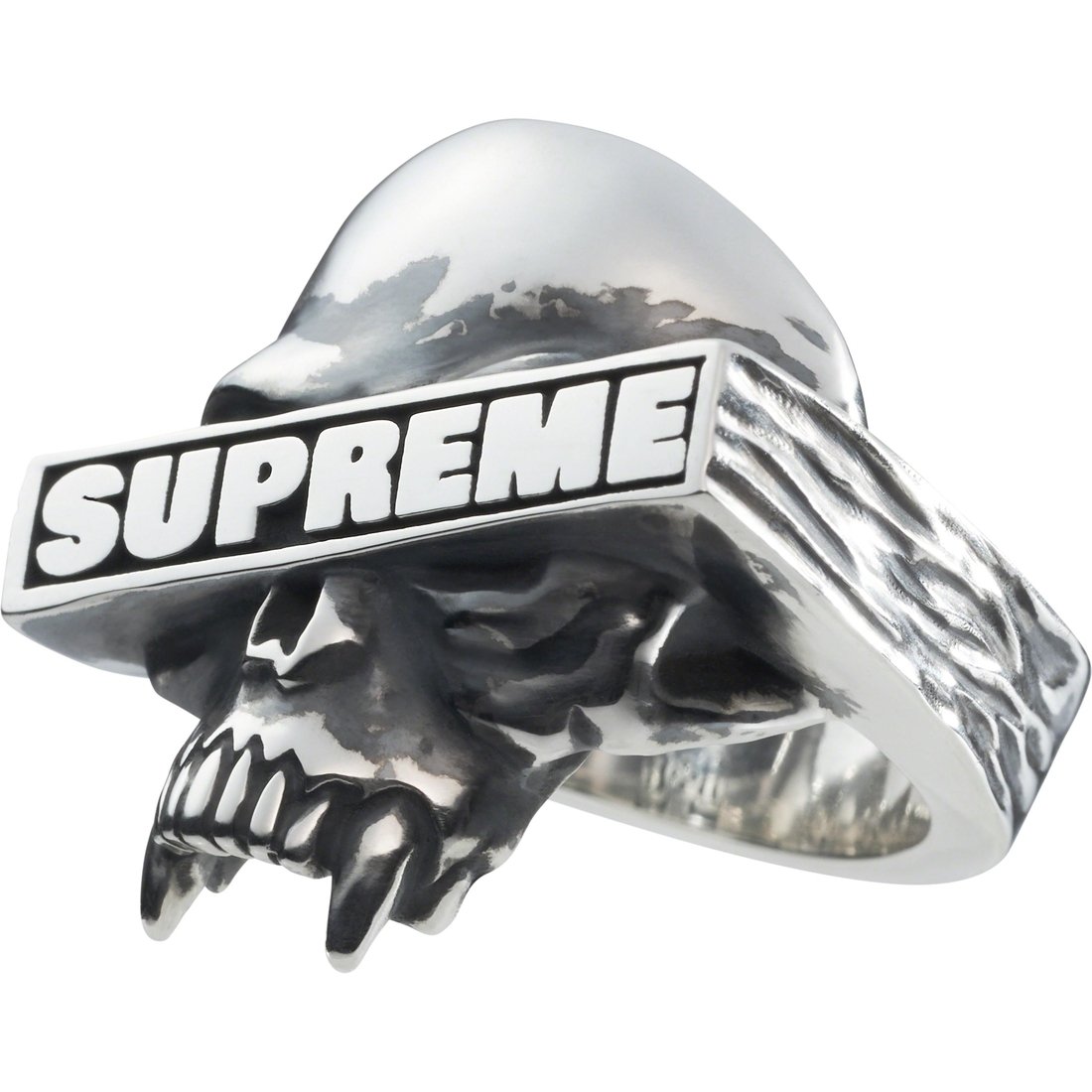 Details on Supreme Bounty Hunter Silver Ring Silver from fall winter
                                                    2023 (Price is $298)