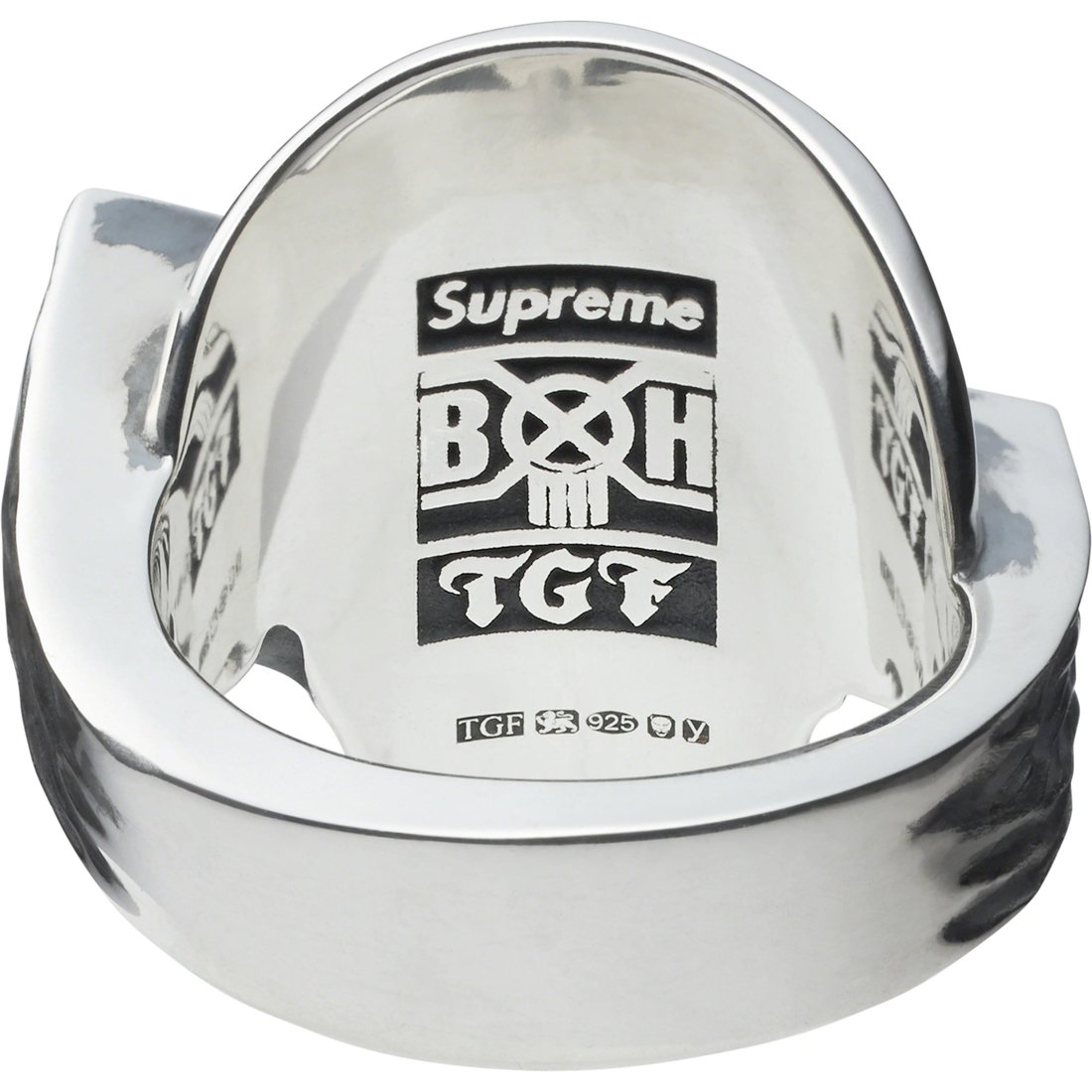 Details on Supreme Bounty Hunter Silver Ring Silver from fall winter
                                                    2023 (Price is $298)