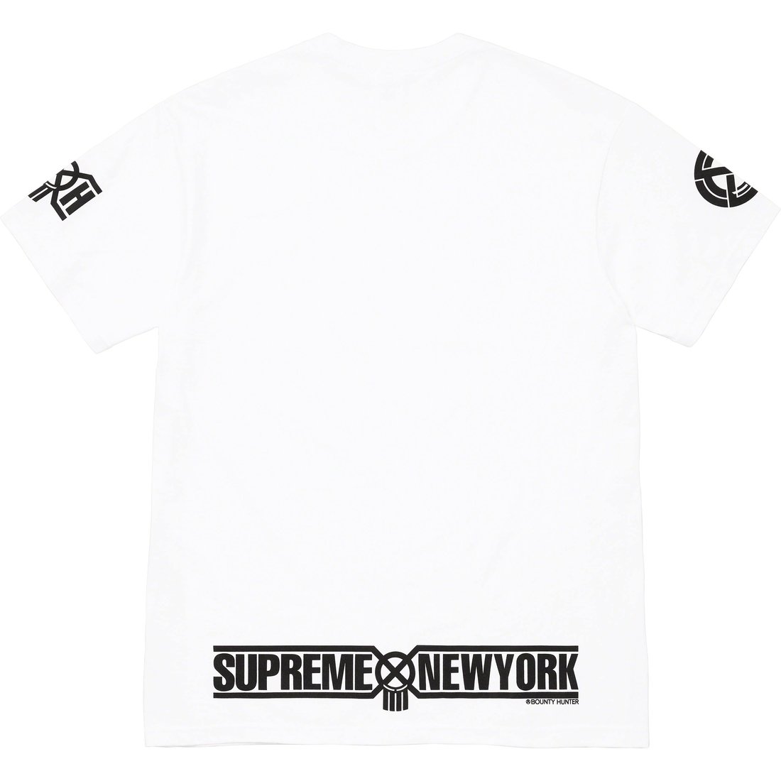 Details on Supreme Bounty Hunter Skulls Tee White from fall winter
                                                    2023 (Price is $48)