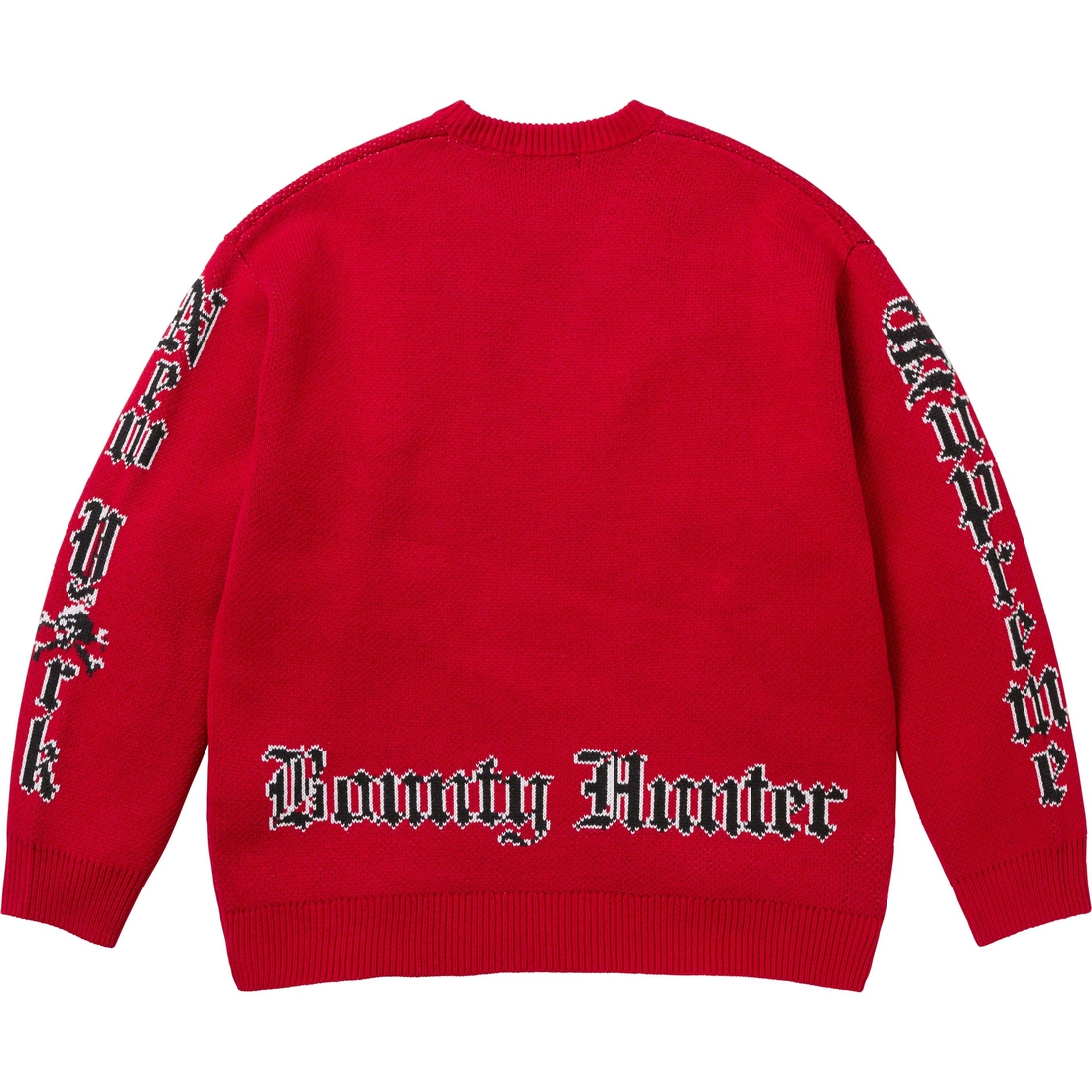 Details on Supreme Bounty Hunter Sweater Red from fall winter
                                                    2023 (Price is $168)