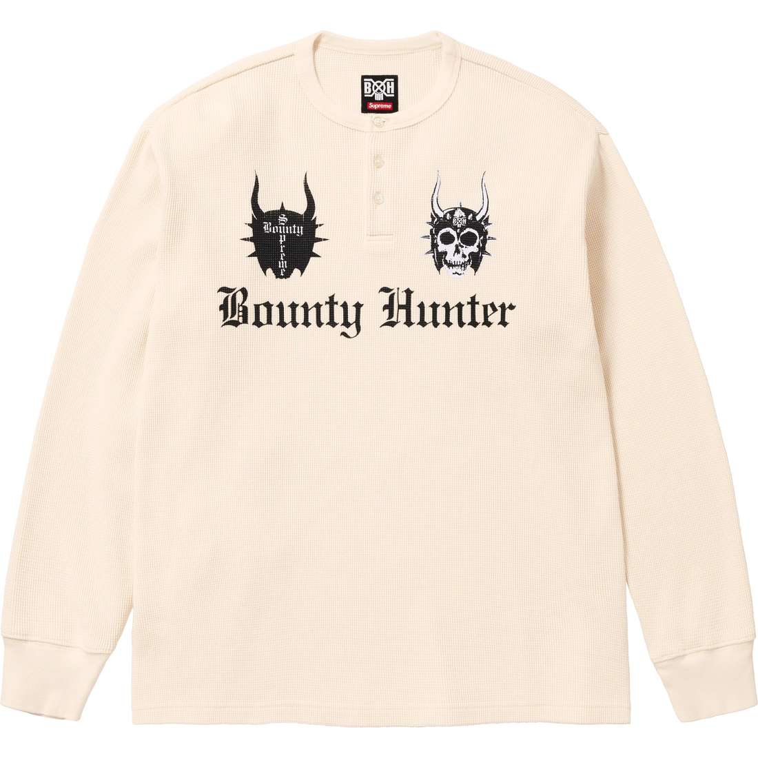 Details on Supreme Bounty Hunter Thermal Henley L S Top Natural from fall winter
                                                    2023 (Price is $110)