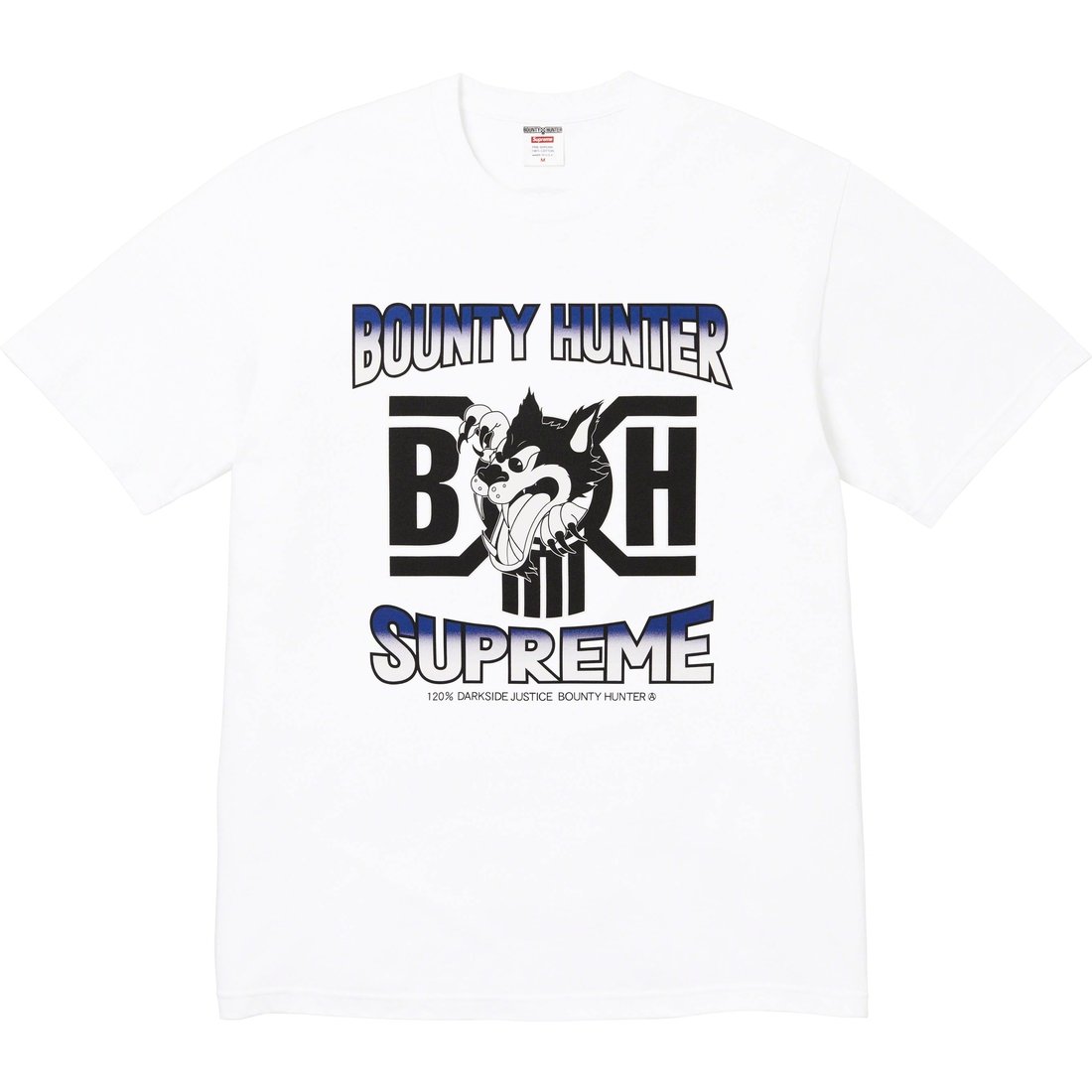 Details on Supreme Bounty Hunter Wolf Tee White from fall winter
                                                    2023 (Price is $48)