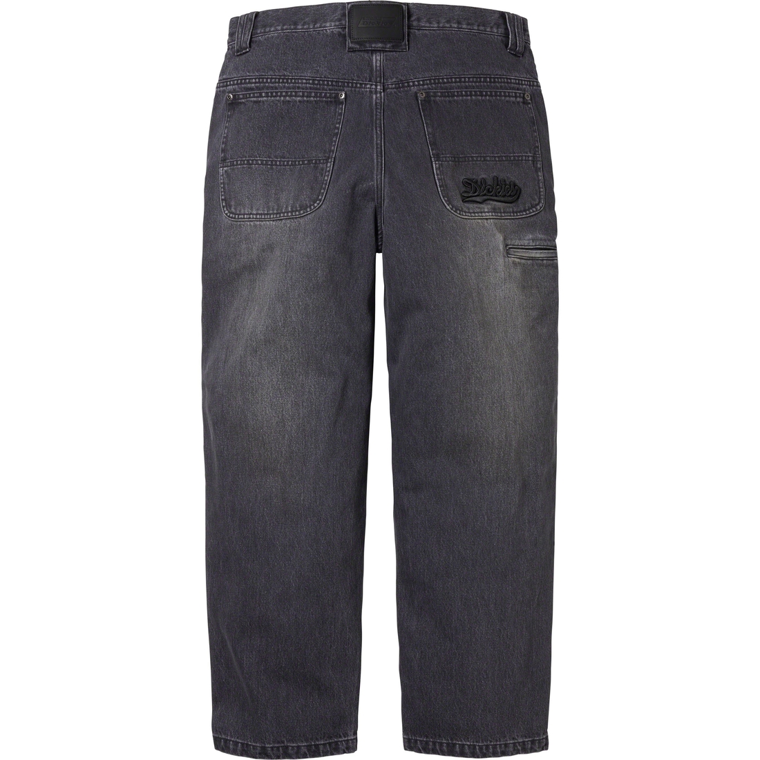 Details on Supreme Dickies Double Knee Baggy Jean Black from fall winter
                                                    2023 (Price is $168)