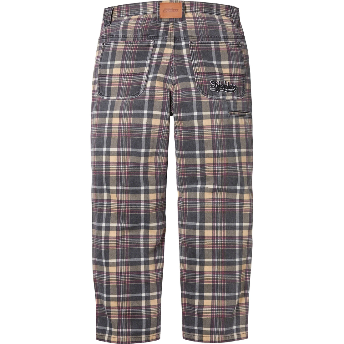 Supreme Supreme Dickies Double Knee Baggy Jean (FW23) - Black Plaid - $168