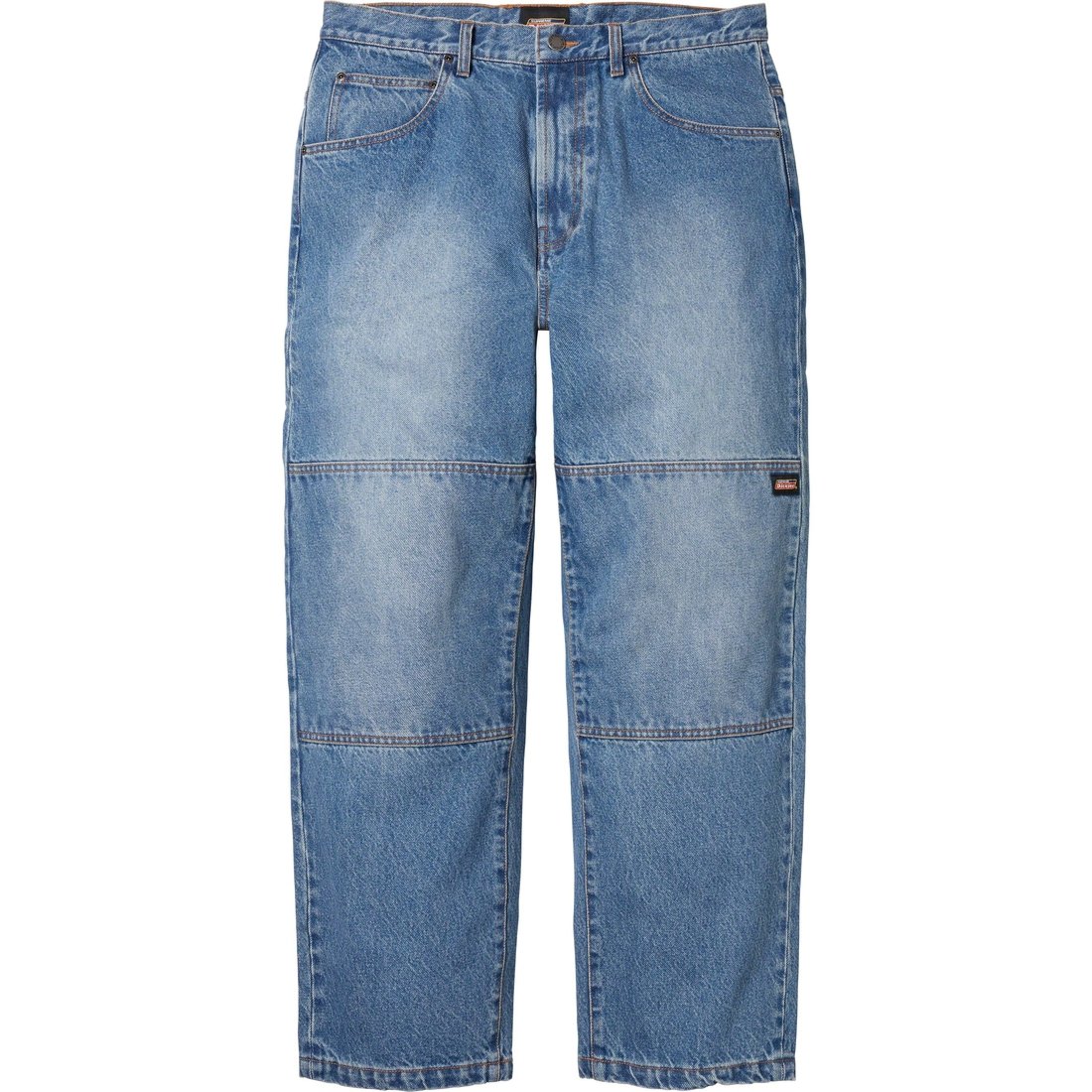 Supreme Supreme Dickies Double Knee Baggy Jean (FW23) - Washed Indigo - $168